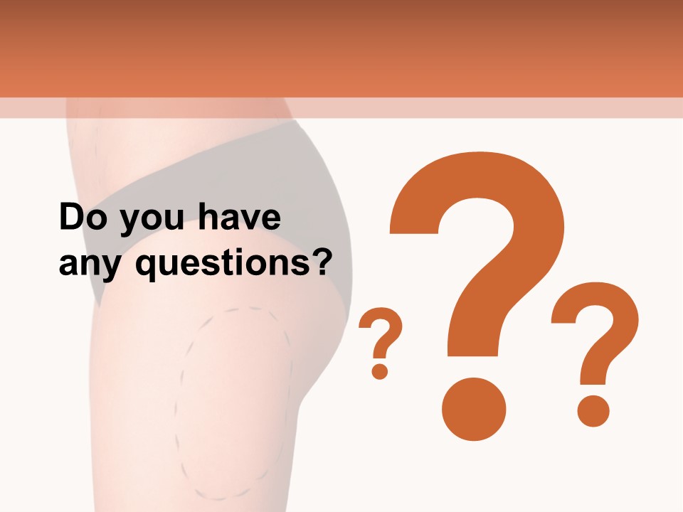 A Woman's Butt With A Bandage On It PowerPoint Template