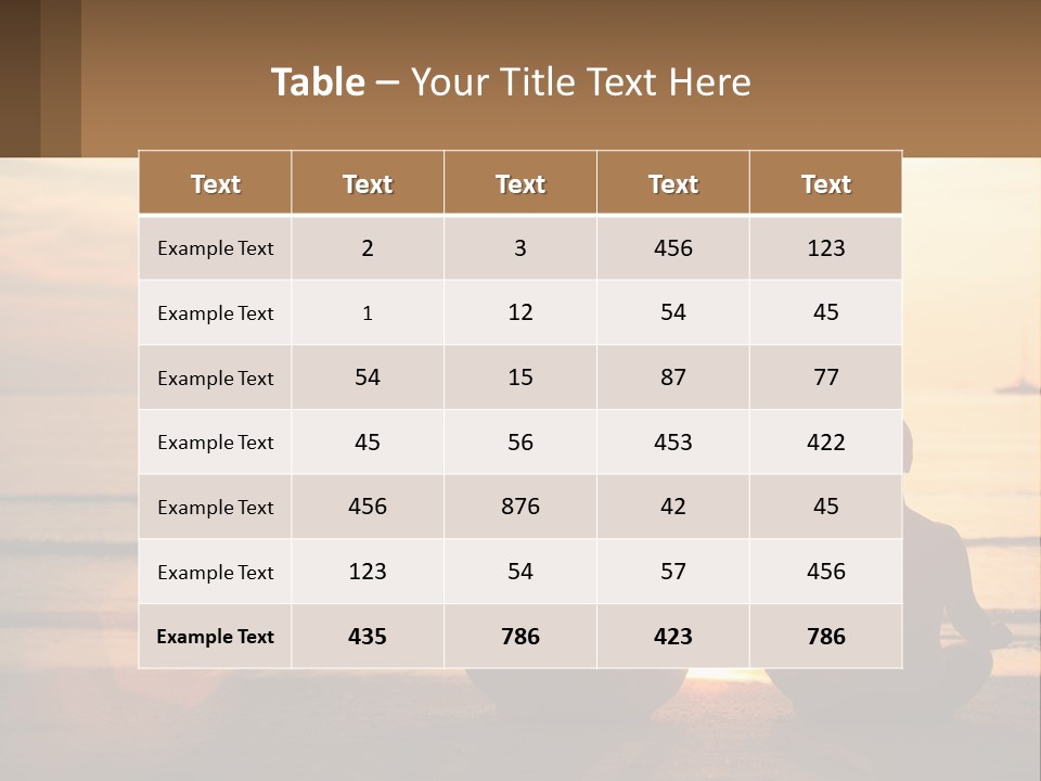 Two People Are Sitting On The Beach At Sunset PowerPoint Template