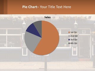 A Building With A Clock On The Front Of It PowerPoint Template