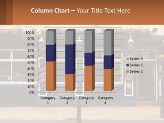 A Building With A Clock On The Front Of It PowerPoint Template
