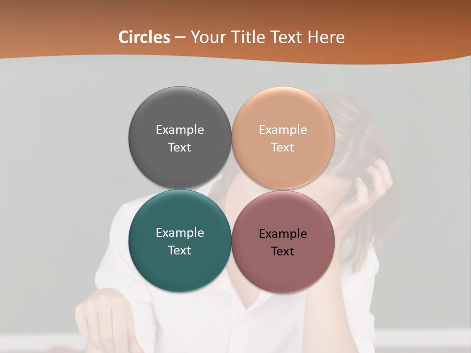 A Woman Sitting At A Desk Writing On A Piece Of Paper PowerPoint Template