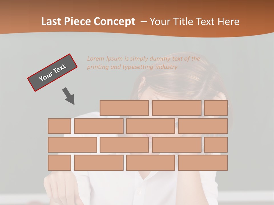 A Woman Sitting At A Desk Writing On A Piece Of Paper PowerPoint Template