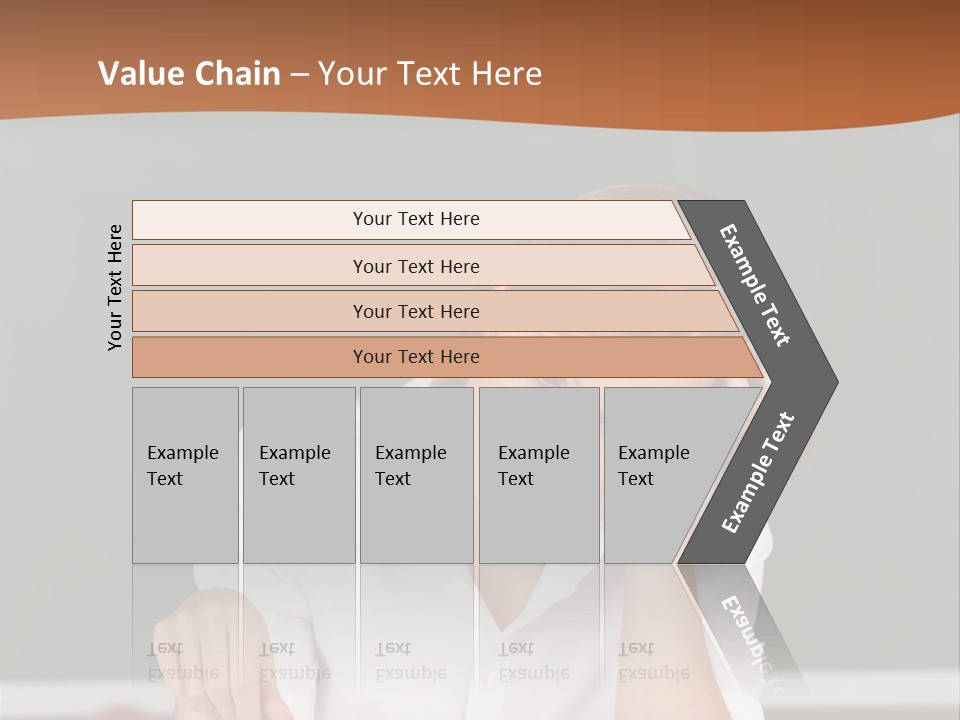 A Woman Sitting At A Desk Writing On A Piece Of Paper PowerPoint Template