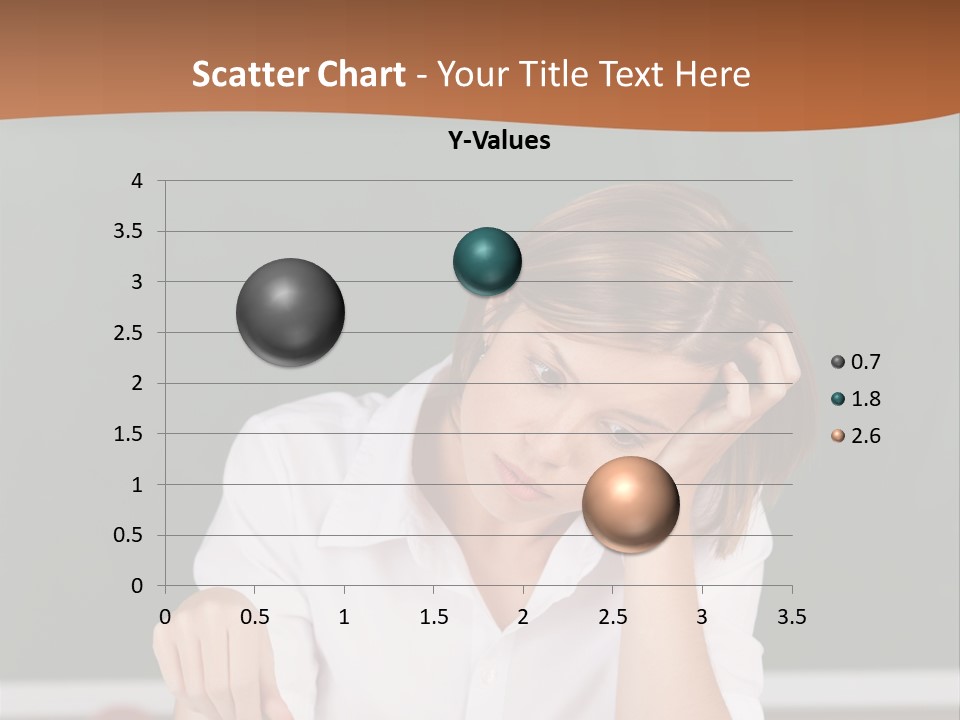 A Woman Sitting At A Desk Writing On A Piece Of Paper PowerPoint Template