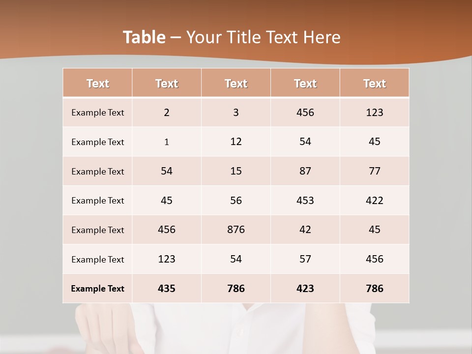 A Woman Sitting At A Desk Writing On A Piece Of Paper PowerPoint Template