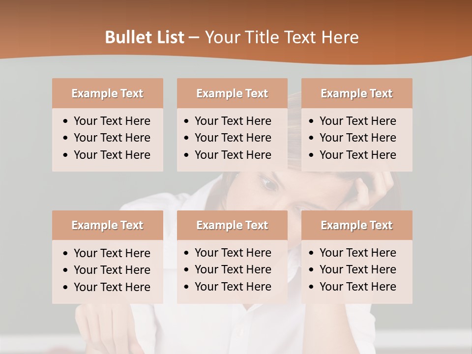 A Woman Sitting At A Desk Writing On A Piece Of Paper PowerPoint Template