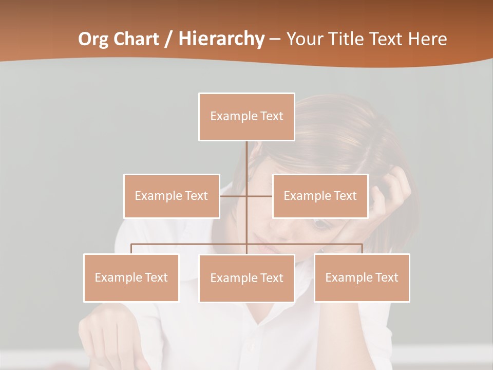 A Woman Sitting At A Desk Writing On A Piece Of Paper PowerPoint Template