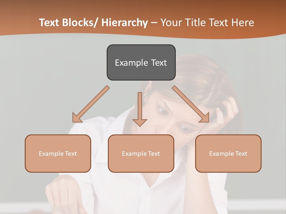A Woman Sitting At A Desk Writing On A Piece Of Paper PowerPoint Template