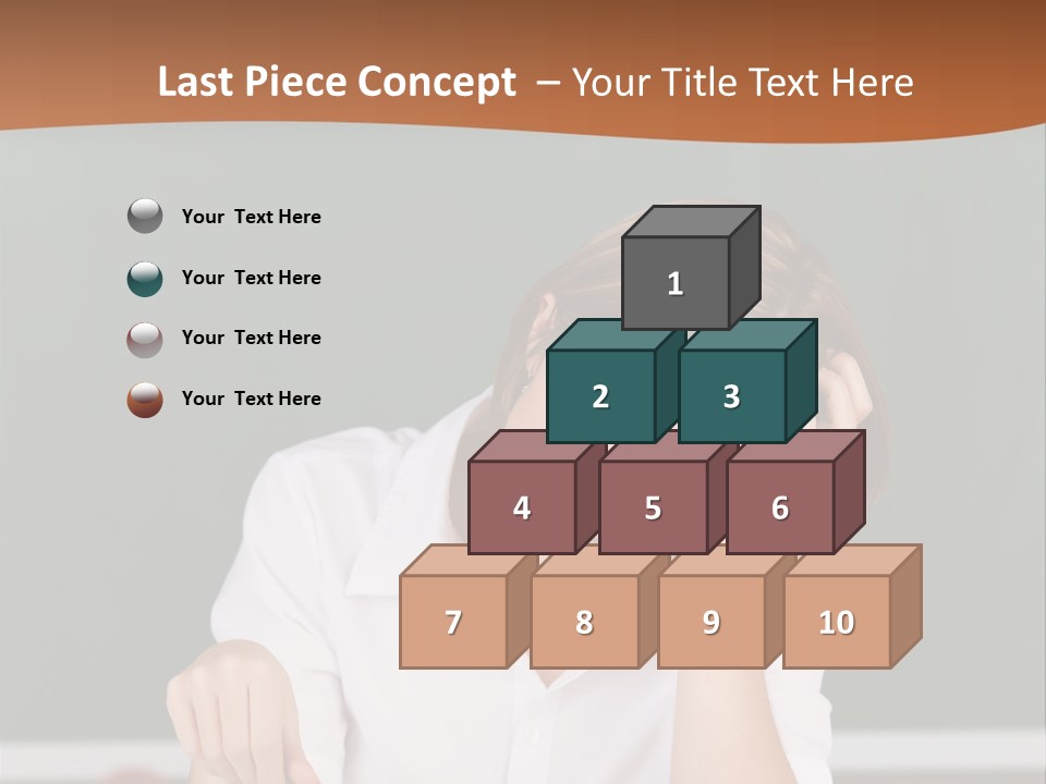 A Woman Sitting At A Desk Writing On A Piece Of Paper PowerPoint Template