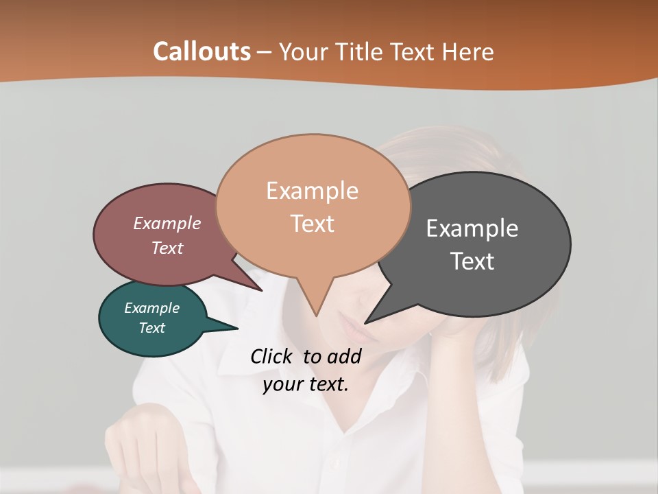 A Woman Sitting At A Desk Writing On A Piece Of Paper PowerPoint Template