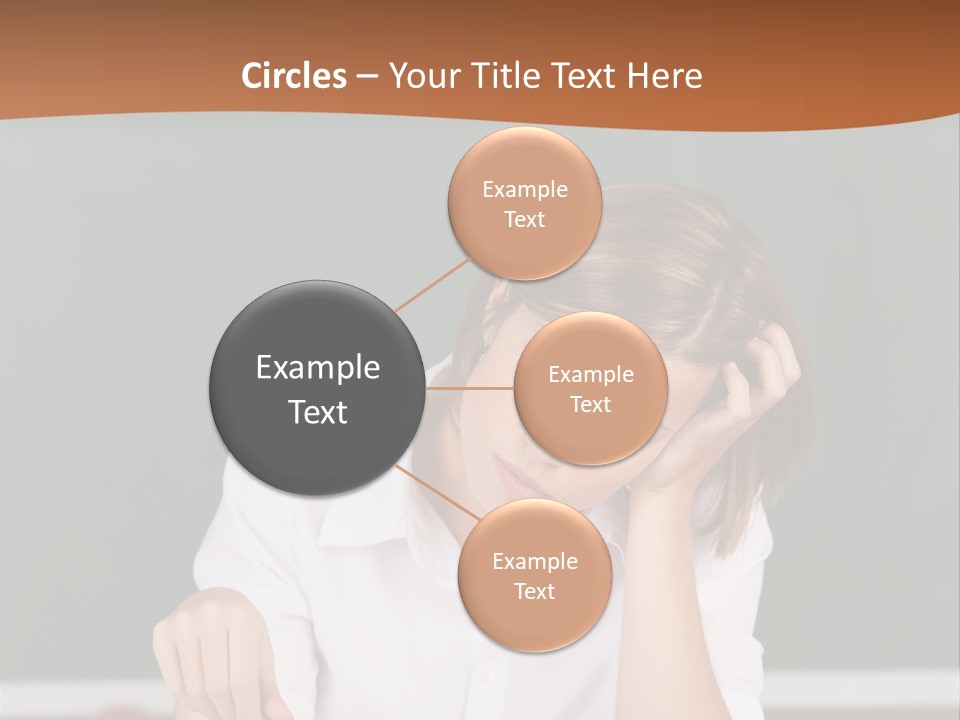 A Woman Sitting At A Desk Writing On A Piece Of Paper PowerPoint Template