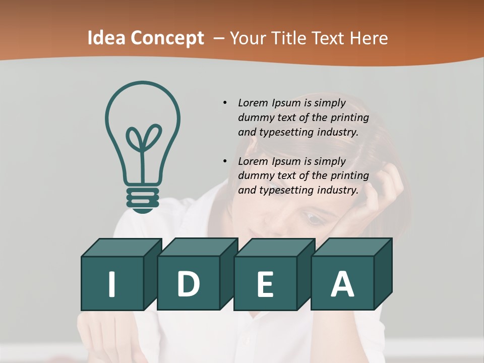 A Woman Sitting At A Desk Writing On A Piece Of Paper PowerPoint Template