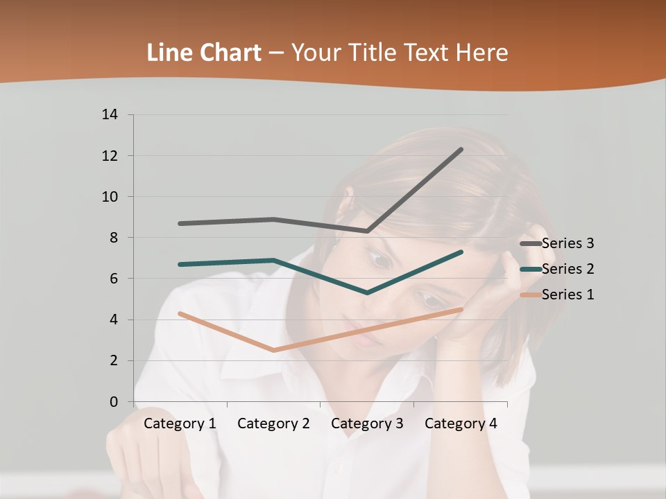 A Woman Sitting At A Desk Writing On A Piece Of Paper PowerPoint Template