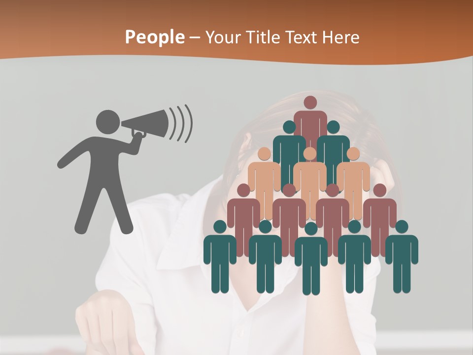 A Woman Sitting At A Desk Writing On A Piece Of Paper PowerPoint Template