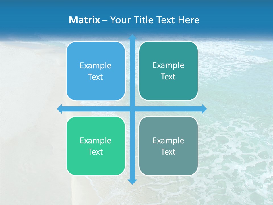 An Aerial View Of A Beach And Ocean PowerPoint Template