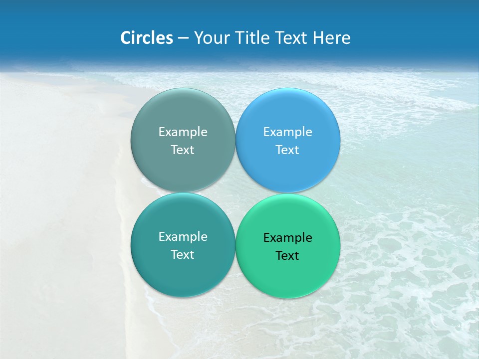An Aerial View Of A Beach And Ocean PowerPoint Template