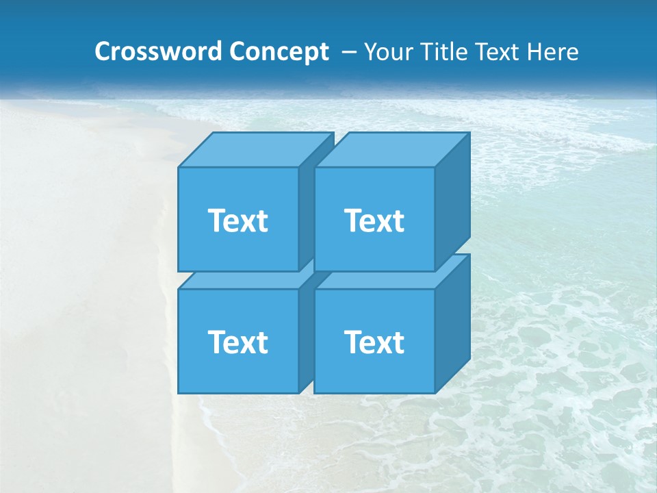 An Aerial View Of A Beach And Ocean PowerPoint Template