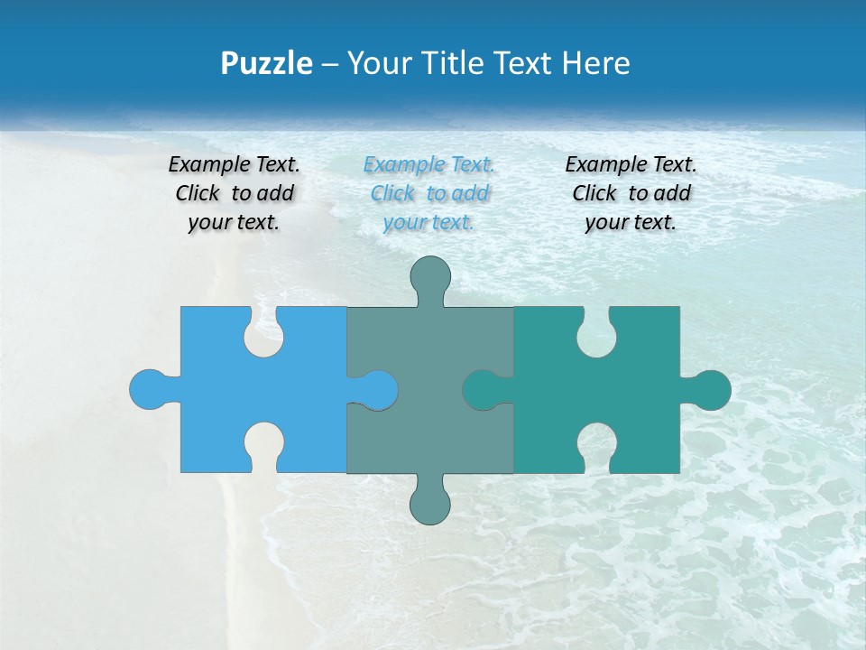 An Aerial View Of A Beach And Ocean PowerPoint Template