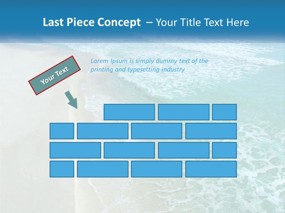 An Aerial View Of A Beach And Ocean PowerPoint Template