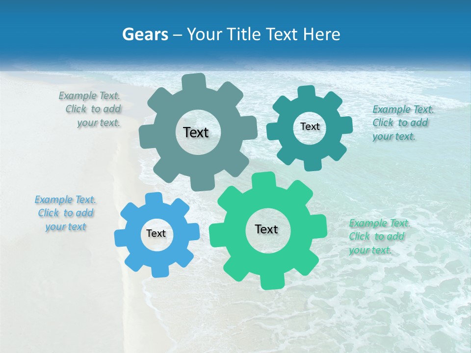 An Aerial View Of A Beach And Ocean PowerPoint Template