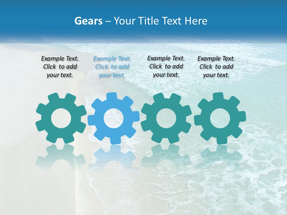 An Aerial View Of A Beach And Ocean PowerPoint Template