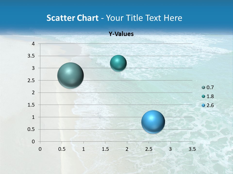 An Aerial View Of A Beach And Ocean PowerPoint Template