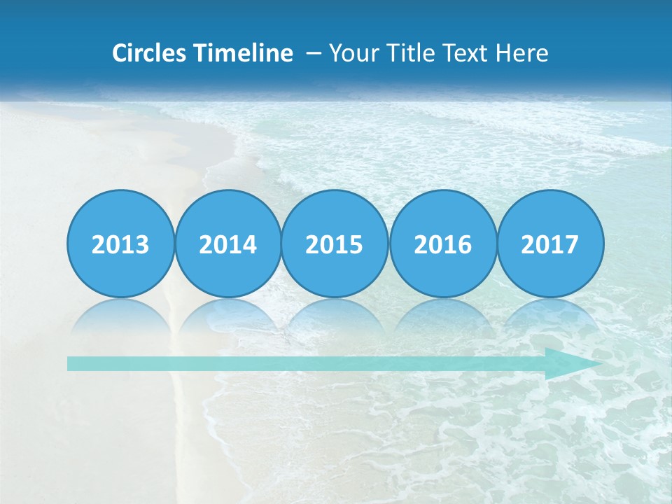 An Aerial View Of A Beach And Ocean PowerPoint Template