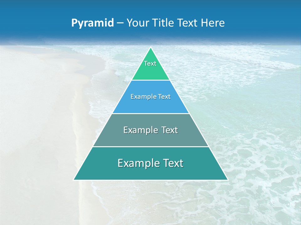 An Aerial View Of A Beach And Ocean PowerPoint Template