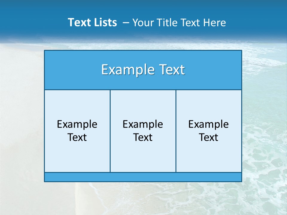 An Aerial View Of A Beach And Ocean PowerPoint Template