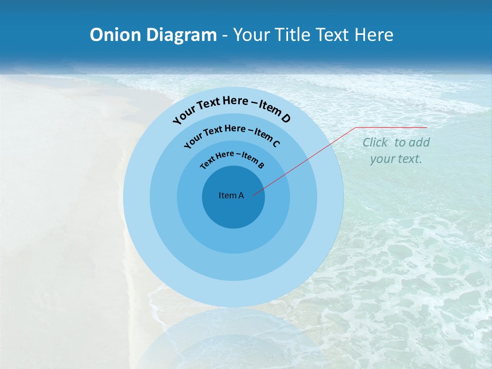 An Aerial View Of A Beach And Ocean PowerPoint Template