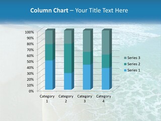 An Aerial View Of A Beach And Ocean PowerPoint Template