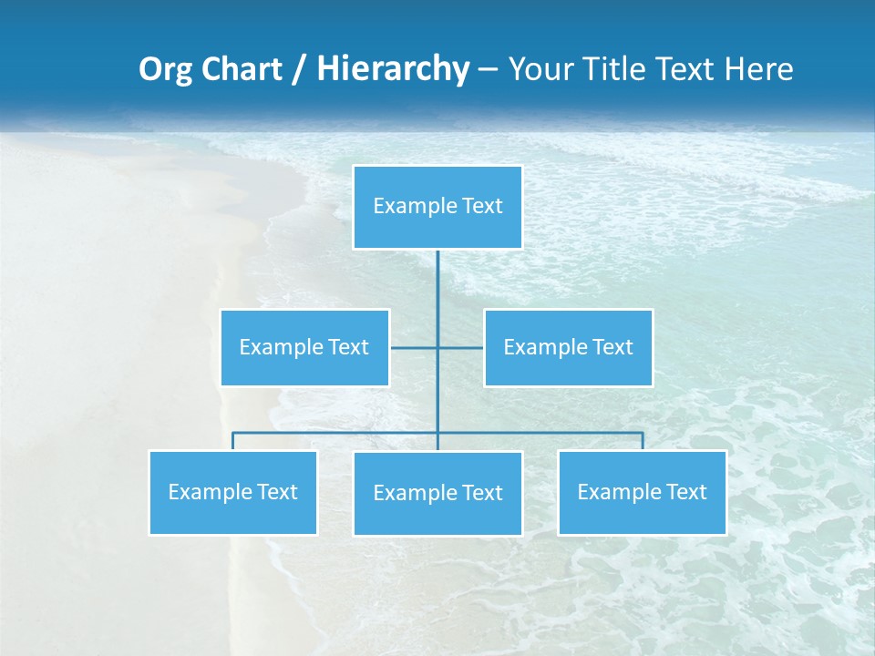 An Aerial View Of A Beach And Ocean PowerPoint Template
