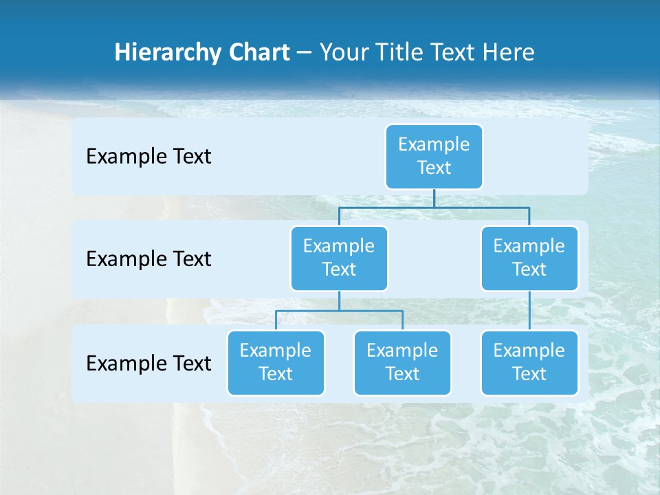 An Aerial View Of A Beach And Ocean PowerPoint Template