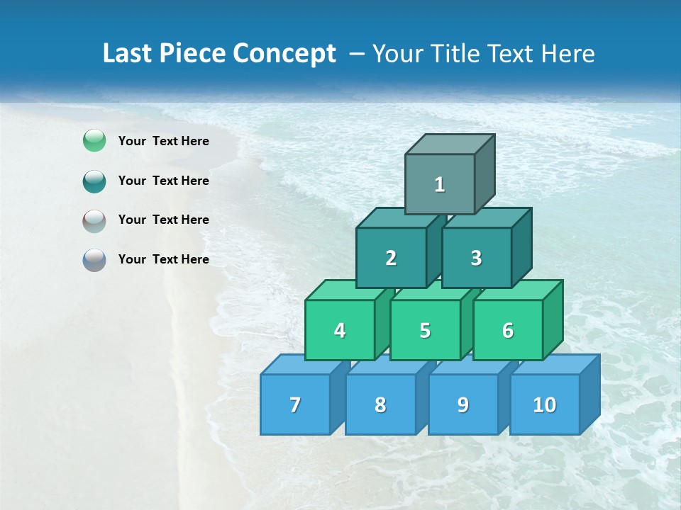 An Aerial View Of A Beach And Ocean PowerPoint Template