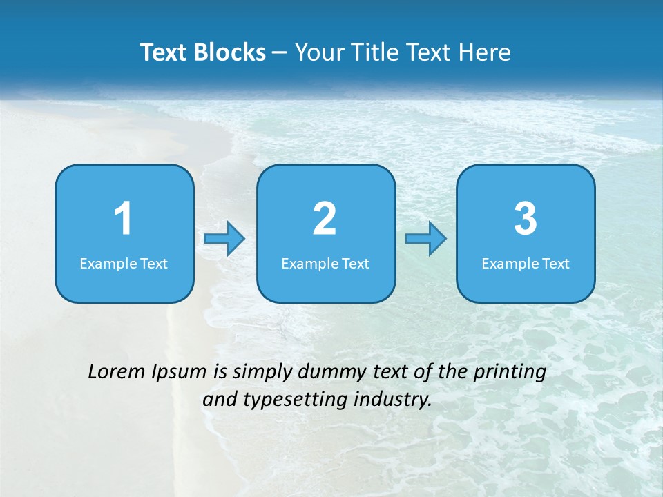 An Aerial View Of A Beach And Ocean PowerPoint Template
