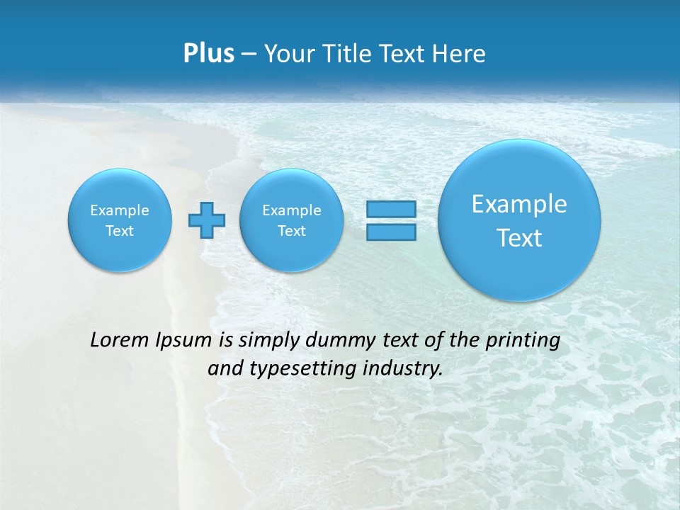 An Aerial View Of A Beach And Ocean PowerPoint Template