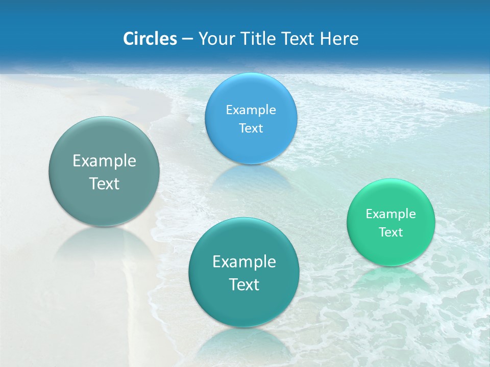 An Aerial View Of A Beach And Ocean PowerPoint Template
