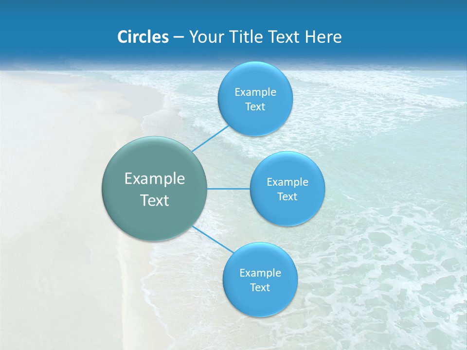 An Aerial View Of A Beach And Ocean PowerPoint Template