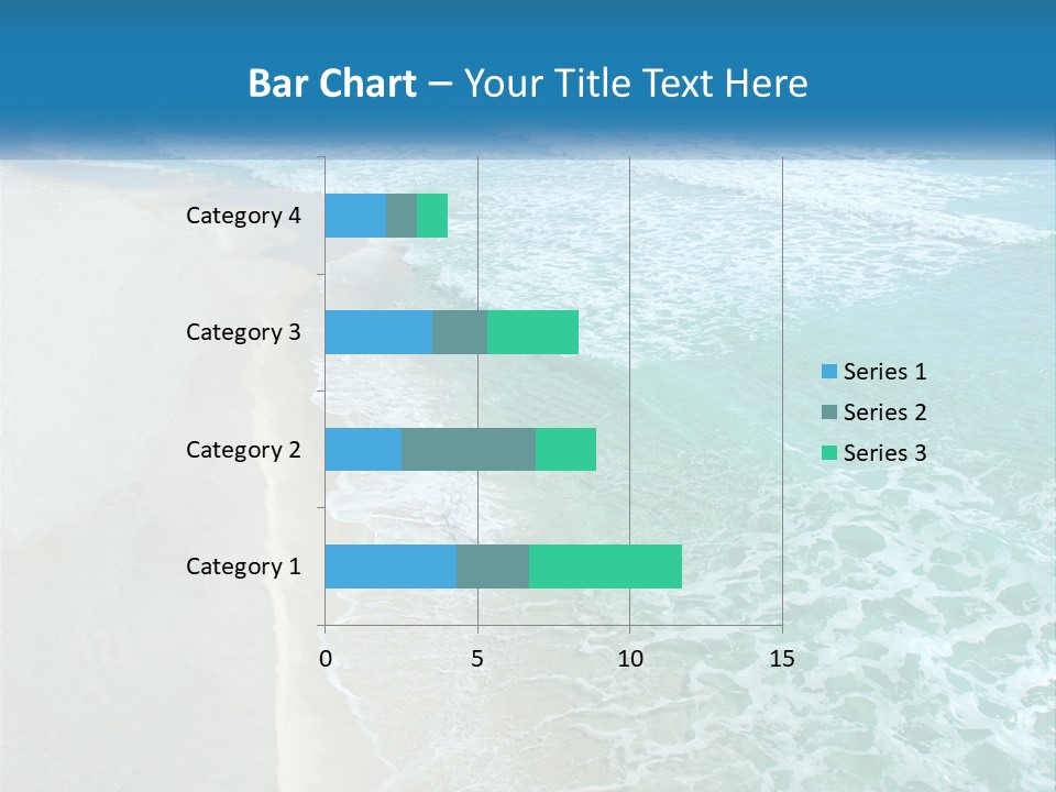 An Aerial View Of A Beach And Ocean PowerPoint Template