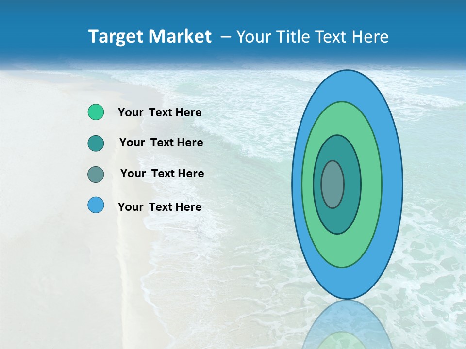 An Aerial View Of A Beach And Ocean PowerPoint Template