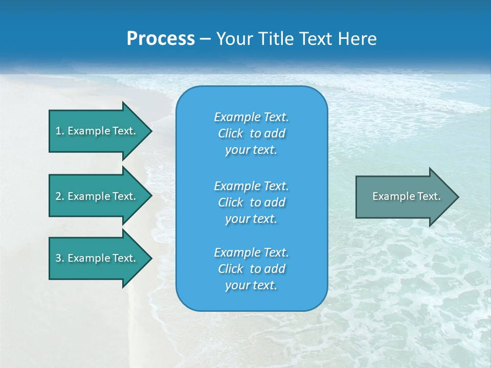 An Aerial View Of A Beach And Ocean PowerPoint Template