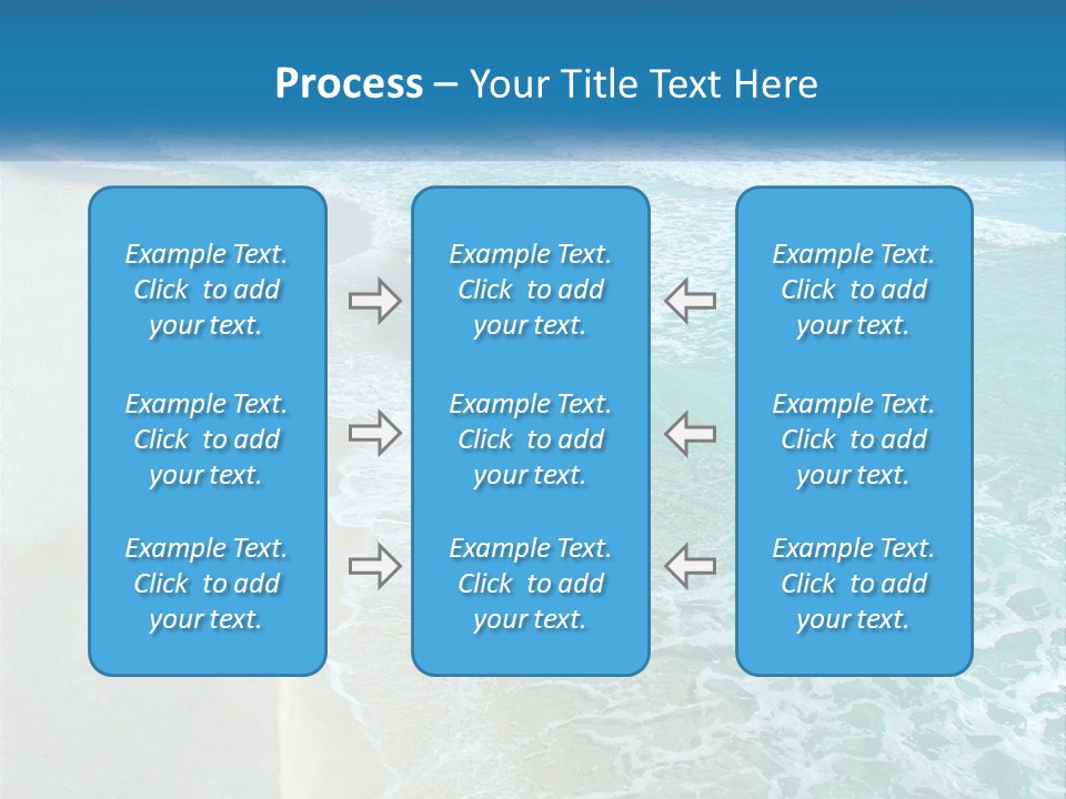 An Aerial View Of A Beach And Ocean PowerPoint Template