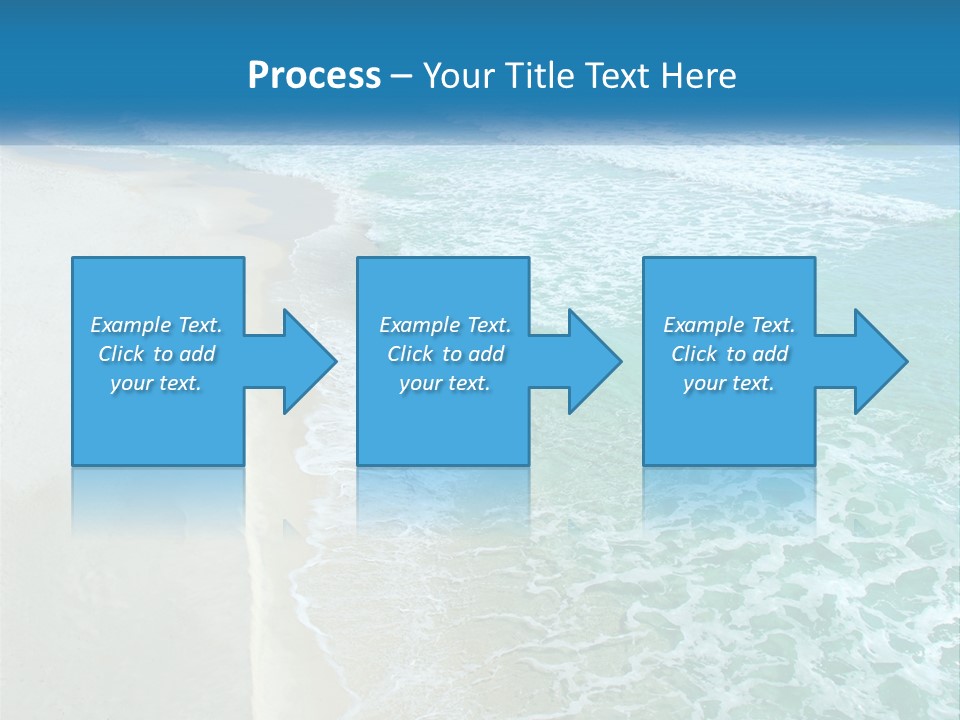 An Aerial View Of A Beach And Ocean PowerPoint Template