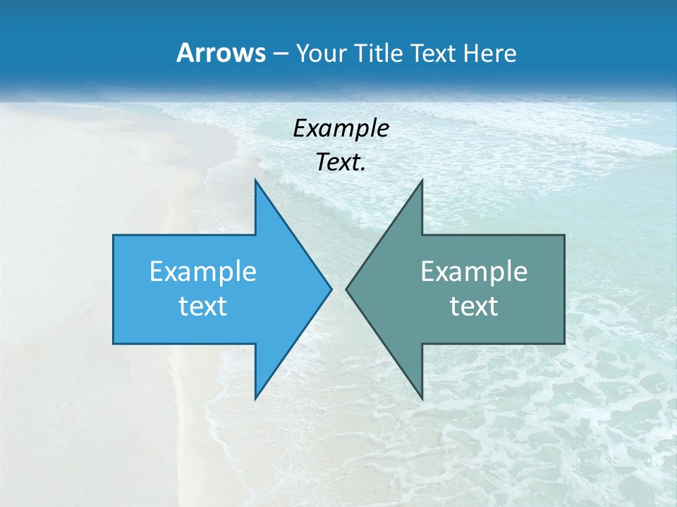 An Aerial View Of A Beach And Ocean PowerPoint Template