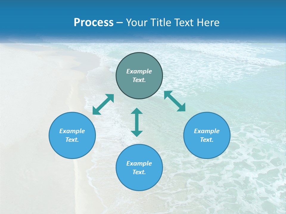 An Aerial View Of A Beach And Ocean PowerPoint Template