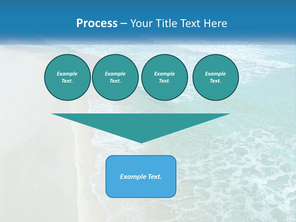 An Aerial View Of A Beach And Ocean PowerPoint Template