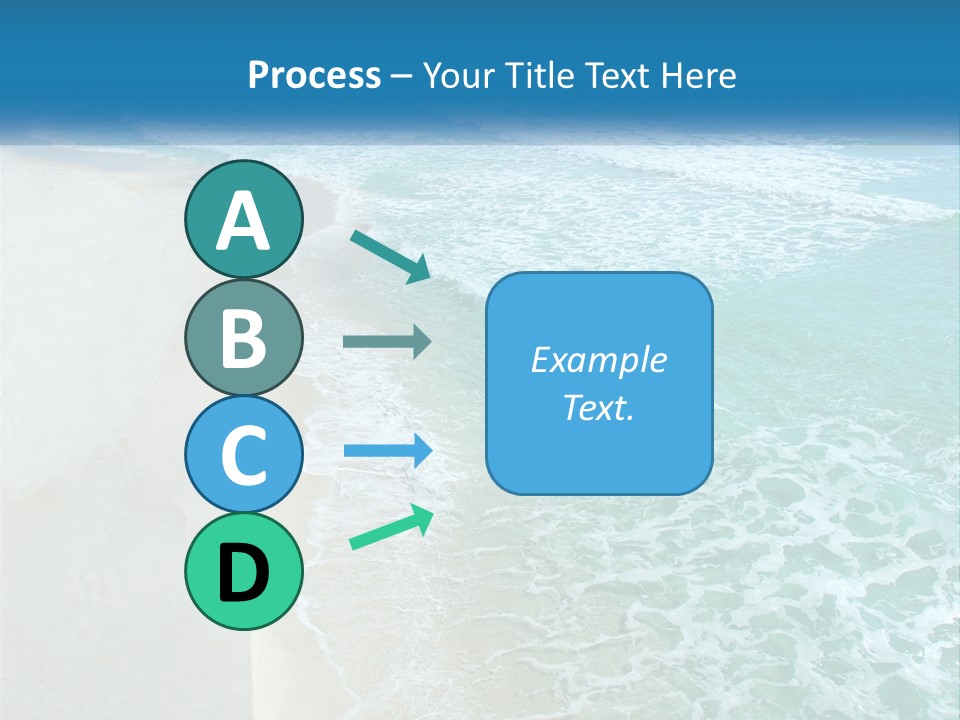 An Aerial View Of A Beach And Ocean PowerPoint Template