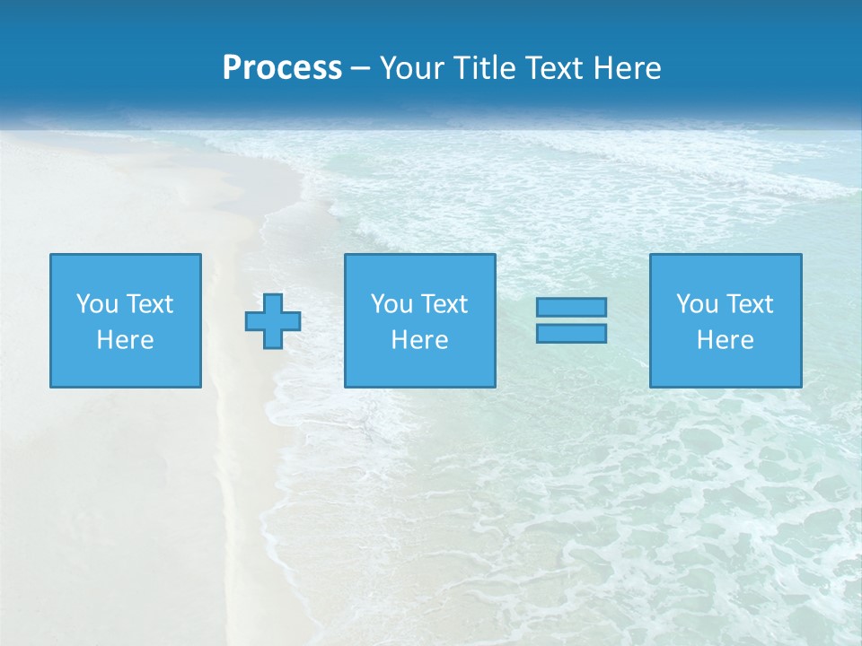 An Aerial View Of A Beach And Ocean PowerPoint Template