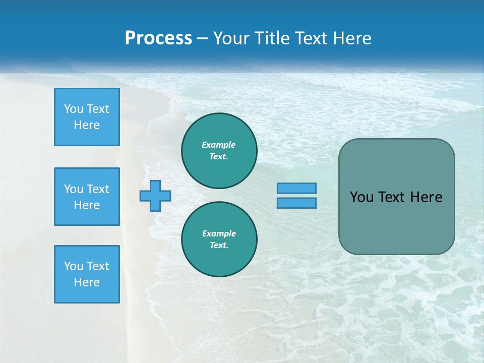 An Aerial View Of A Beach And Ocean PowerPoint Template