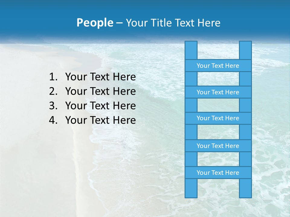 An Aerial View Of A Beach And Ocean PowerPoint Template